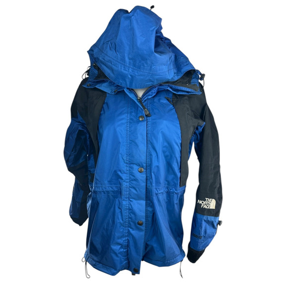 *Flawed The North Face GORE-TEX Blue Jacket Shell Women's Size Small Vintage Y2k - Picture 5 of 16